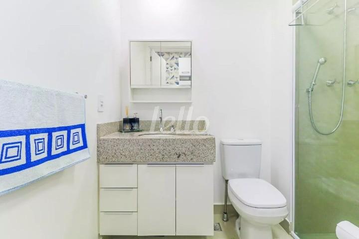 BANHEIRO de Apartamento à venda, Studio com 22 m², 1 quarto e em Jardim Das Acácias - São Paulo