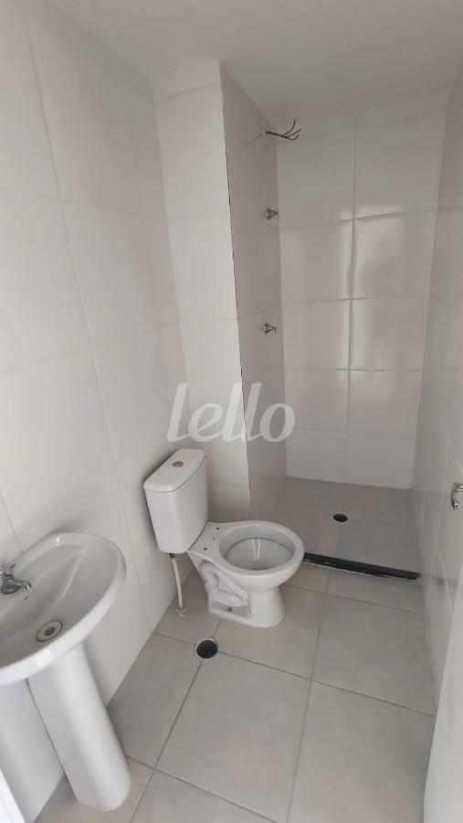 BANHEIRO de Apartamento à venda, Padrão com 24 m², 1 quarto e em Vila Prudente - São Paulo