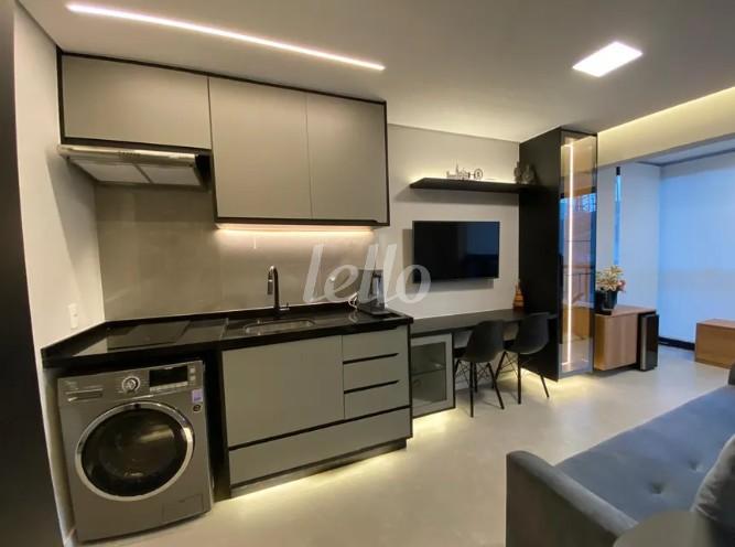 COZINHA de Apartamento à venda, Padrão com 34 m², 1 quarto e em Vila Clementino - São Paulo