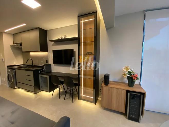 LIVING de Apartamento à venda, Padrão com 34 m², 1 quarto e em Vila Clementino - São Paulo