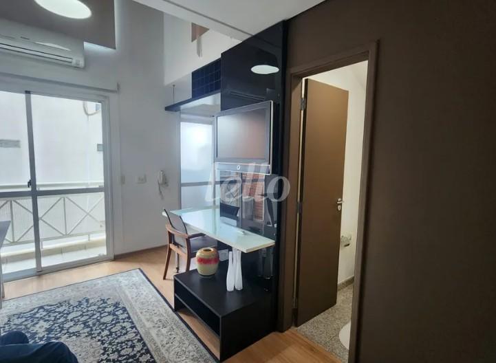 LIVING3 de Apartamento à venda, Loft com 43 m², 1 quarto e 1 vaga em Paraíso - São Paulo