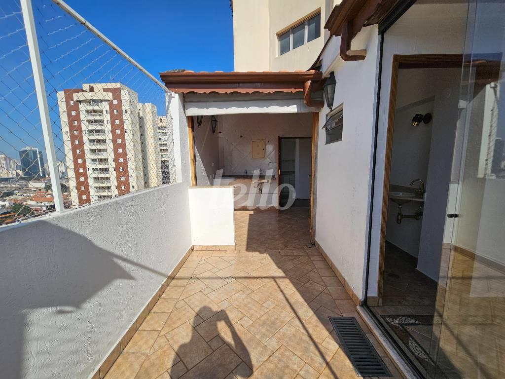 AREA EXTERNA de Apartamento à venda, cobertura - Padrão com 115 m², 3 quartos e 2 vagas em Vila Gomes Cardim - São Paulo