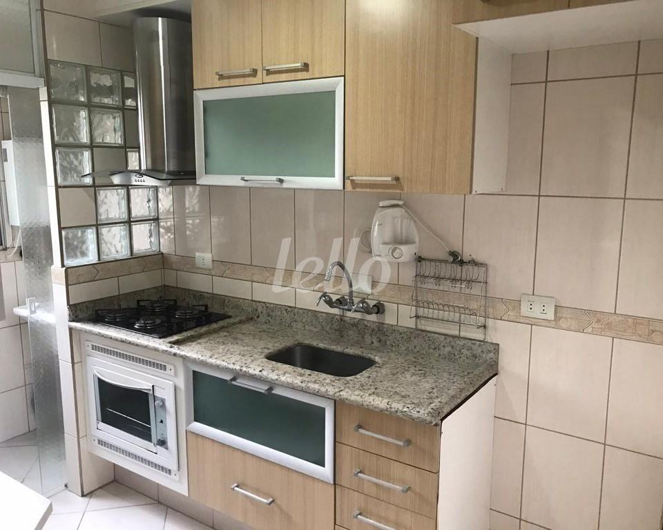 COZINHA de Apartamento para alugar, Padrão com 56 m², 2 quartos e 1 vaga em Vila Liviero - São Paulo