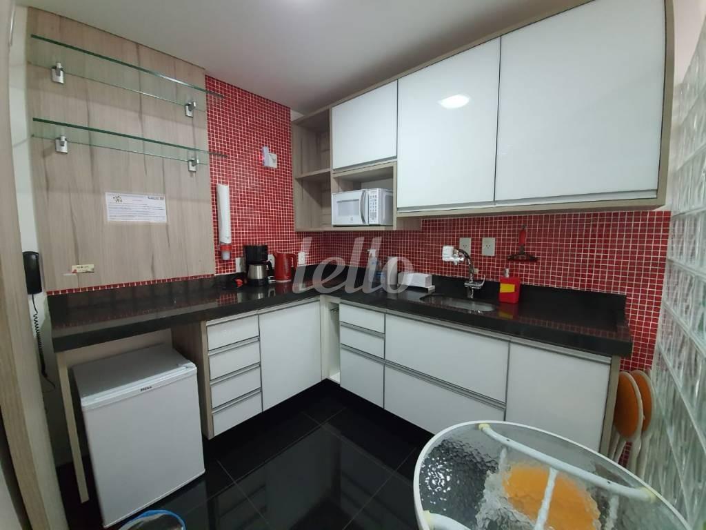 COZINHA de Sala / Conjunto para alugar, Padrão com 34 m², e 1 vaga em Paraíso - Santo André