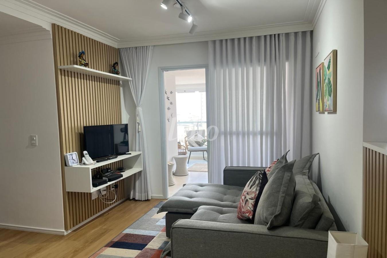 SALA INTEGRADA AO TERRACO GOURMET de Apartamento à venda, Padrão com 72 m², 2 quartos e 1 vaga em Vila Gomes Cardim - São Paulo