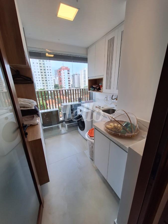 ÁREA DE SERVIÇO de Apartamento à venda, Padrão com 110 m², 1 quarto e 2 vagas em Brooklin Novo - São Paulo