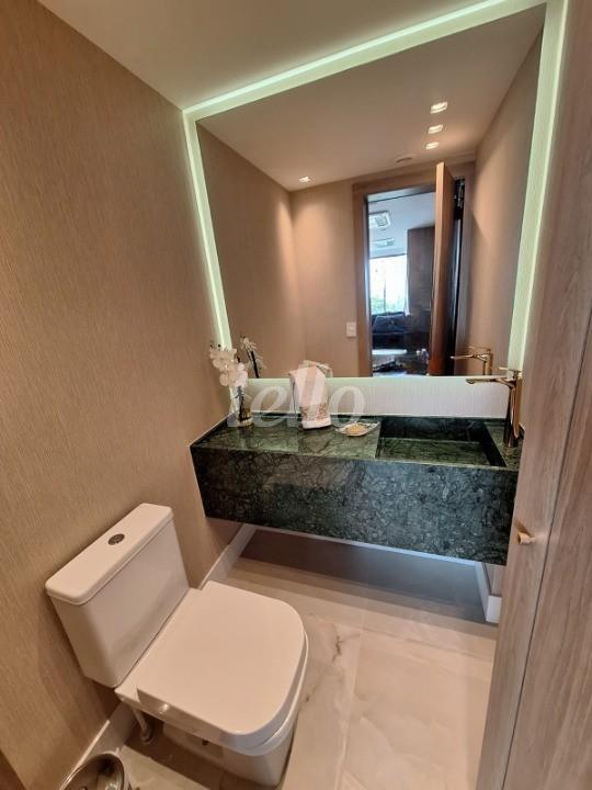 LAVABO de Apartamento à venda, Padrão com 110 m², 1 quarto e 2 vagas em Brooklin Novo - São Paulo