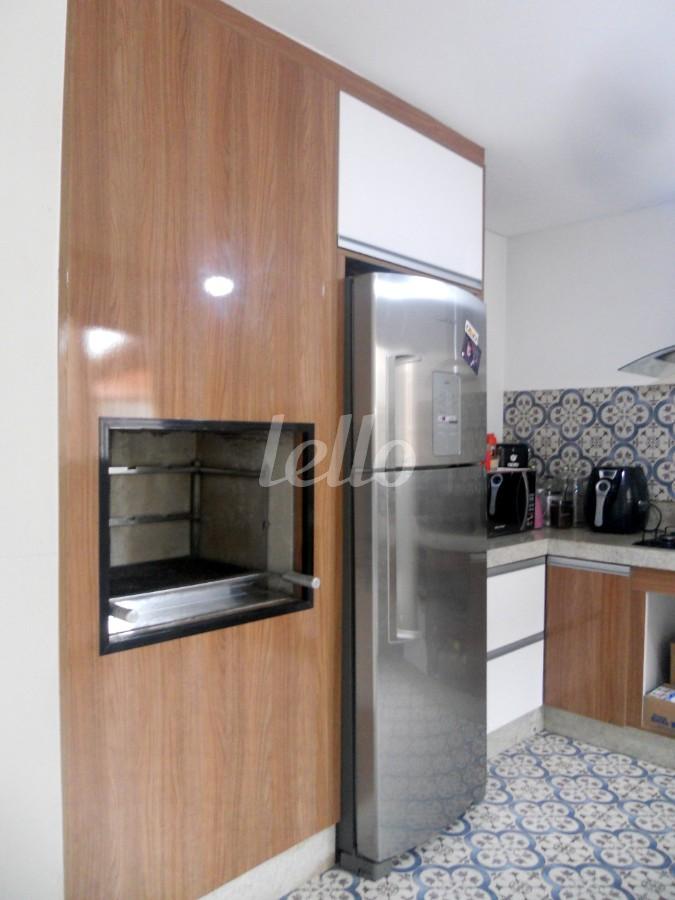 CHURRASQUEIRA EMBUTIDA de Apartamento à venda, Duplex com 95 m², 3 quartos e 1 vaga em Jardim Paraíso - Santo André