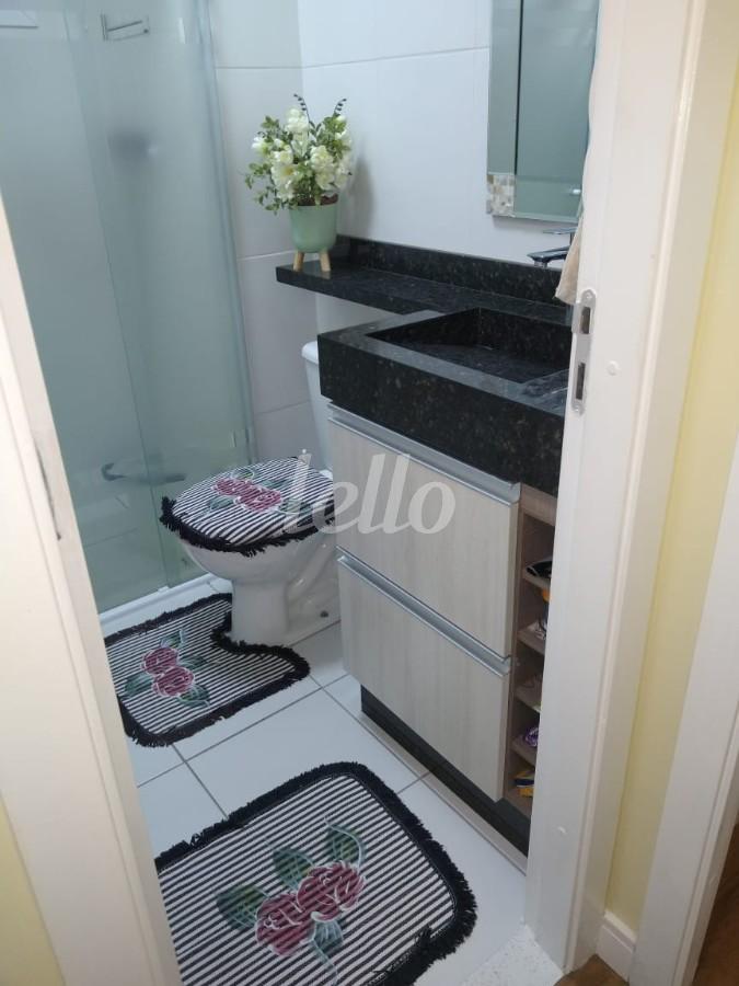 BANHEIRO de Apartamento à venda, Padrão com 51 m², 2 quartos e 1 vaga em Vila Antonieta - São Paulo