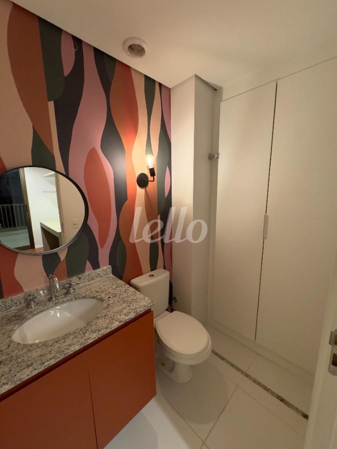 BANHEIRO SOCIAL de Apartamento para alugar, Padrão com 69 m², 1 quarto e 1 vaga em Sumarezinho - São Paulo