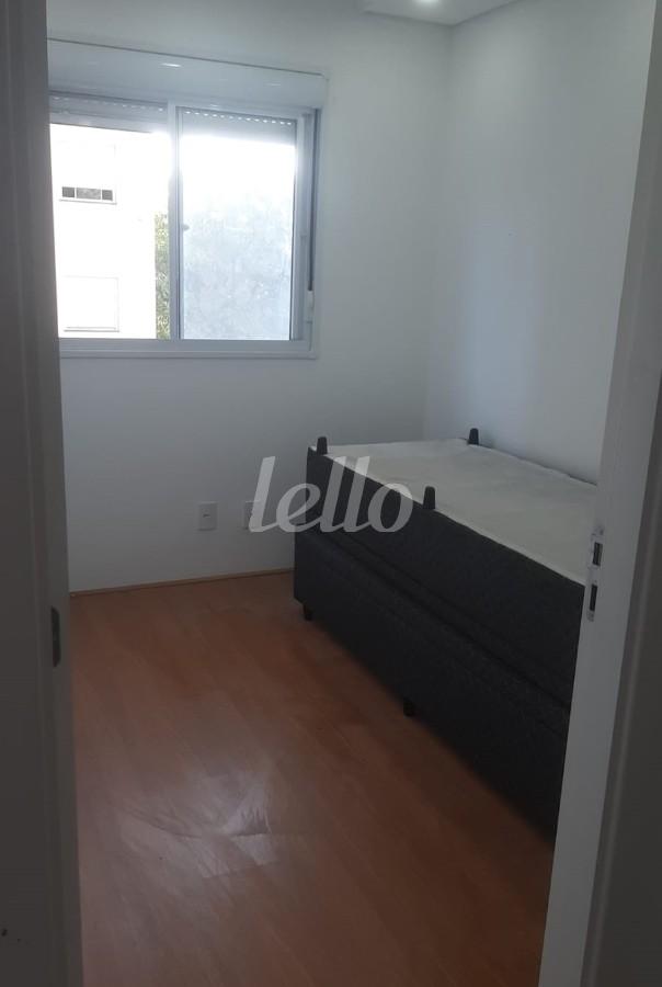 DORMITORIO de Apartamento para alugar, Padrão com 40 m², 2 quartos e em Jardim Nossa Senhora do Carmo - São Paulo