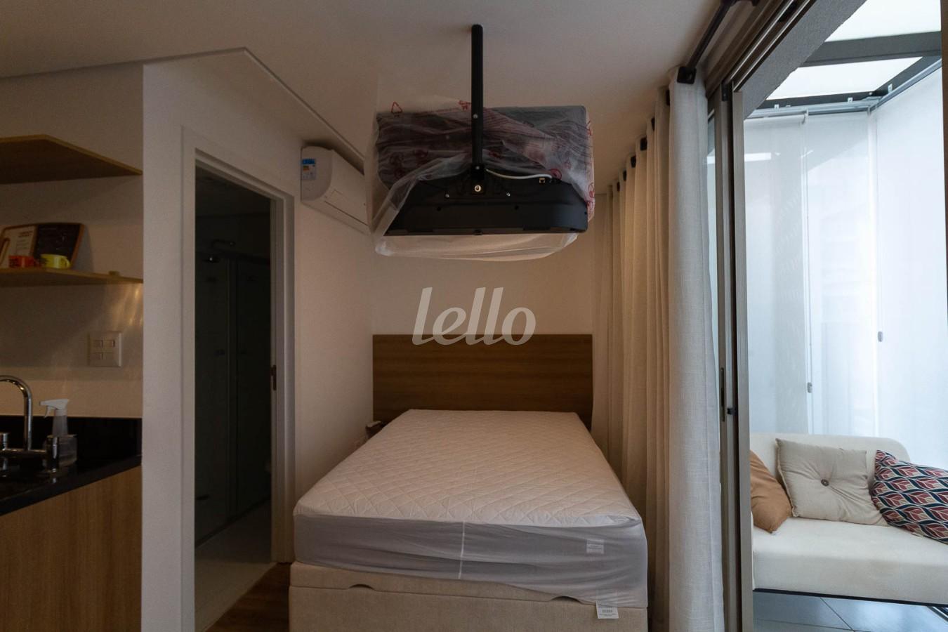 DORMITORIO de Apartamento à venda, Padrão com 26 m², 1 quarto e em Pinheiros - São Paulo