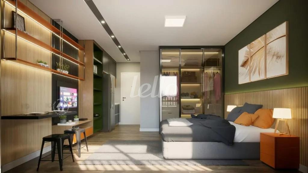 MC70-ARQ-EP-0005-APA-E-DORMITORIO1-1024X576 de Apartamento à venda, Studio com 24 m², 1 quarto e em Chácara Inglesa - São Paulo