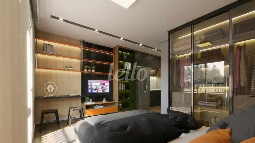 MC70-ARQ-EP-0004-APA-E-DORMITORIO1-1024X576 de Apartamento à venda, Studio com 24 m², 1 quarto e em Chácara Inglesa - São Paulo