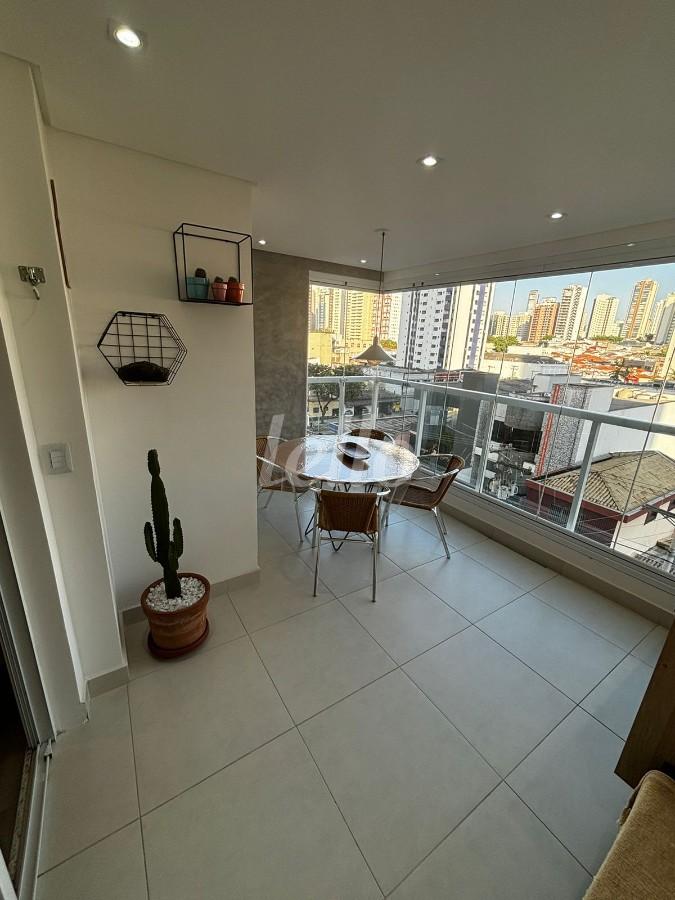 VARANDA de Apartamento à venda, Padrão com 65 m², 2 quartos e 1 vaga em Vila Gomes Cardim - São Paulo