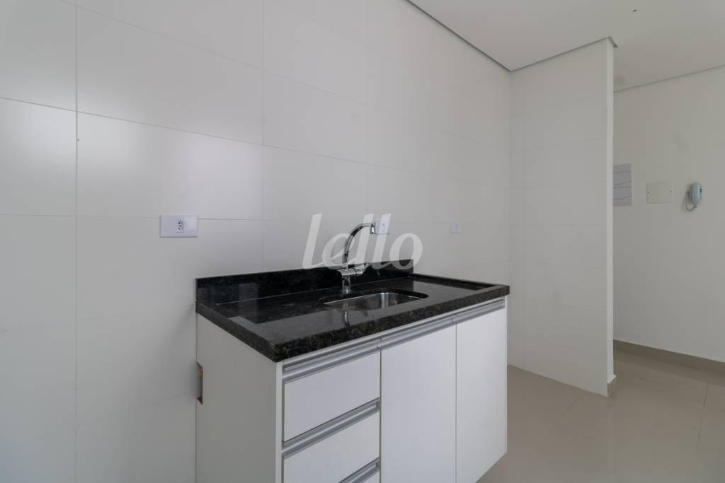 COZINHA de Apartamento para alugar, Padrão com 48 m², 2 quartos e 1 vaga em Jardim do Carmo - Santo André