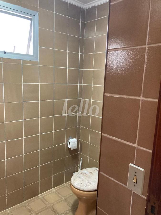 BANHEIRO SOCIAL de Apartamento para alugar, Padrão com 60 m², 1 quarto e 1 vaga em Vila Moraes - São Paulo