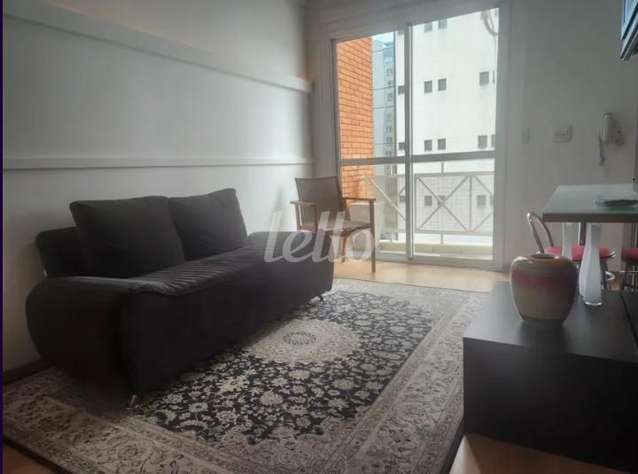 LIVING1 de Apartamento à venda, Loft com 43 m², 1 quarto e 1 vaga em Paraíso - São Paulo