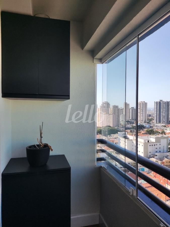 VARANDA de Apartamento à venda, Padrão com 45 m², 1 quarto e 1 vaga em Tatuapé - São Paulo