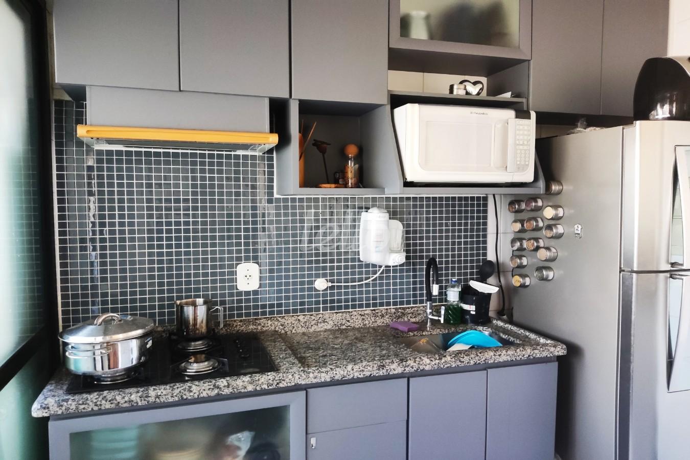 COZINHA de Apartamento à venda, Padrão com 45 m², 1 quarto e 1 vaga em Tatuapé - São Paulo