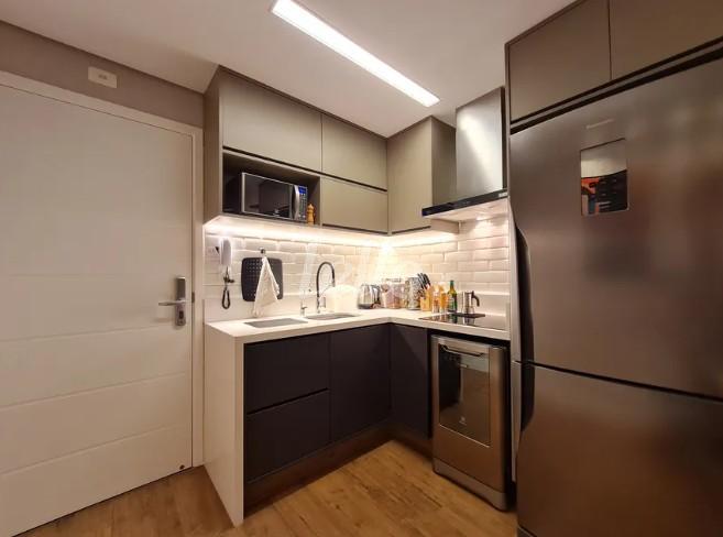 COZINHA de Apartamento à venda, Padrão com 42 m², 1 quarto e 1 vaga em Brooklin Paulista - São Paulo