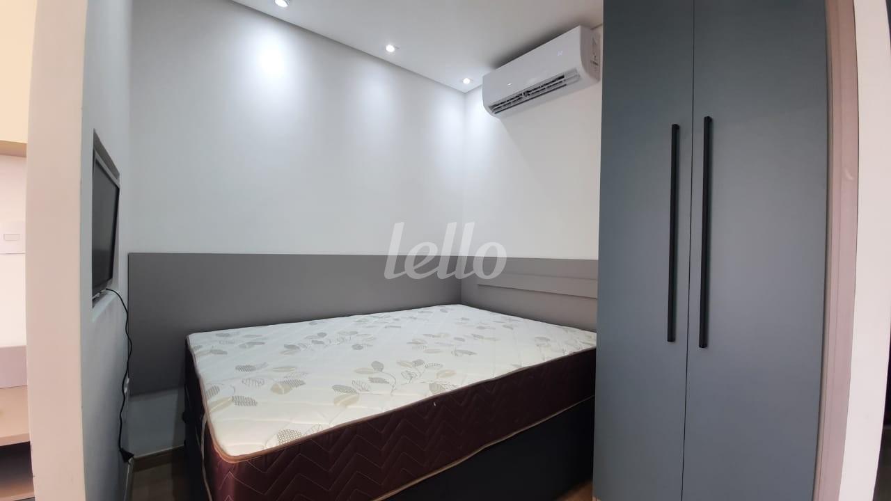 DORMITORIO de Apartamento para alugar, Studio com 27 m², 1 quarto e em Tucuruvi - São Paulo