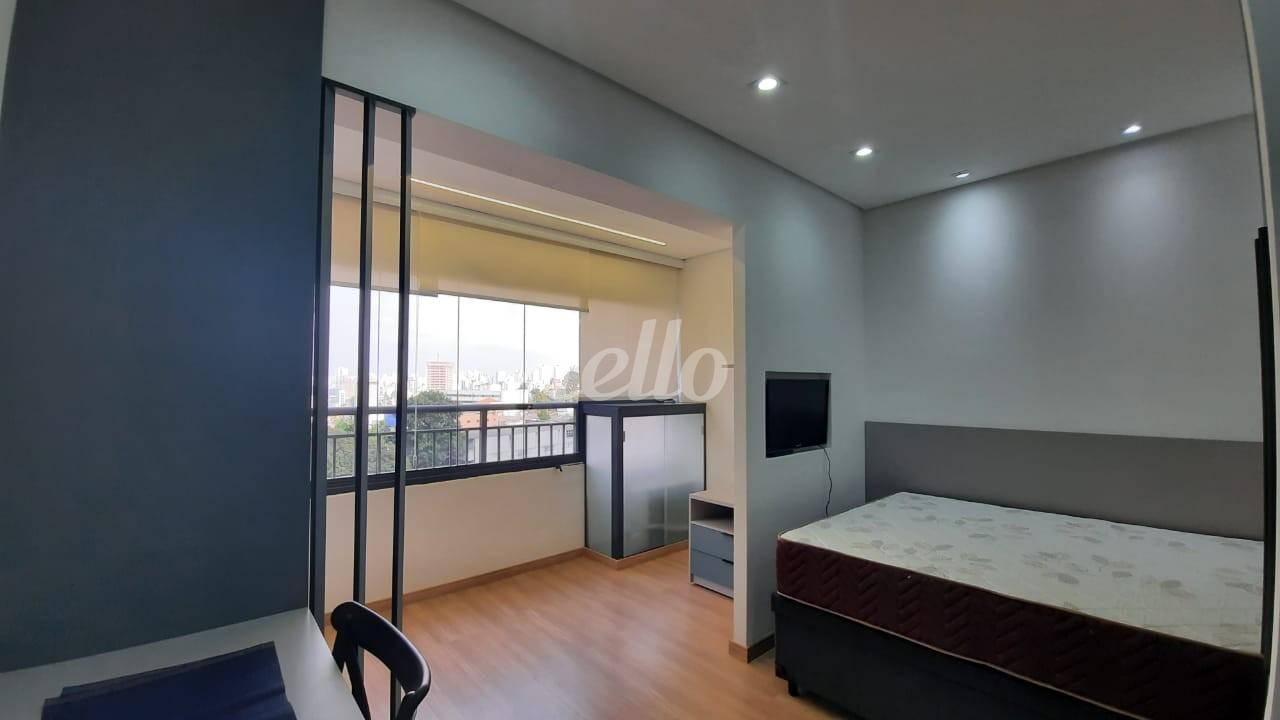 DORMITORIO/SACADA de Apartamento para alugar, Studio com 27 m², 1 quarto e em Tucuruvi - São Paulo