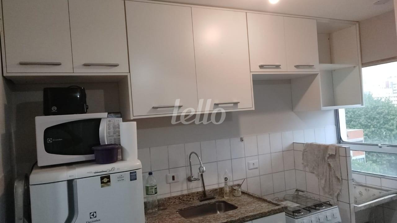 COZINHA de Apartamento à venda, Padrão com 36 m², 1 quarto e 1 vaga em Vila Clementino - São Paulo