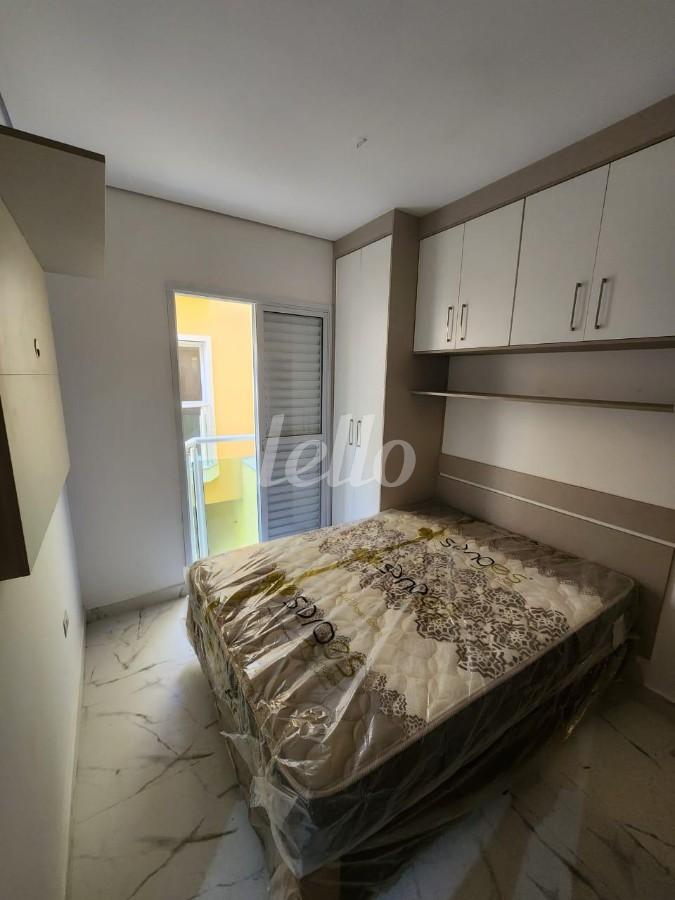 DORMITÓRIO de Apartamento à venda, Padrão com 50 m², 2 quartos e 1 vaga em Vila Curuca - Santo André