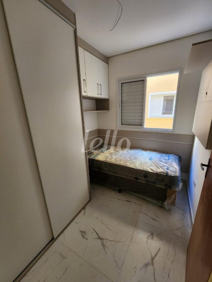 DORMITÓRIO de Apartamento à venda, Padrão com 50 m², 2 quartos e 1 vaga em Vila Curuca - Santo André