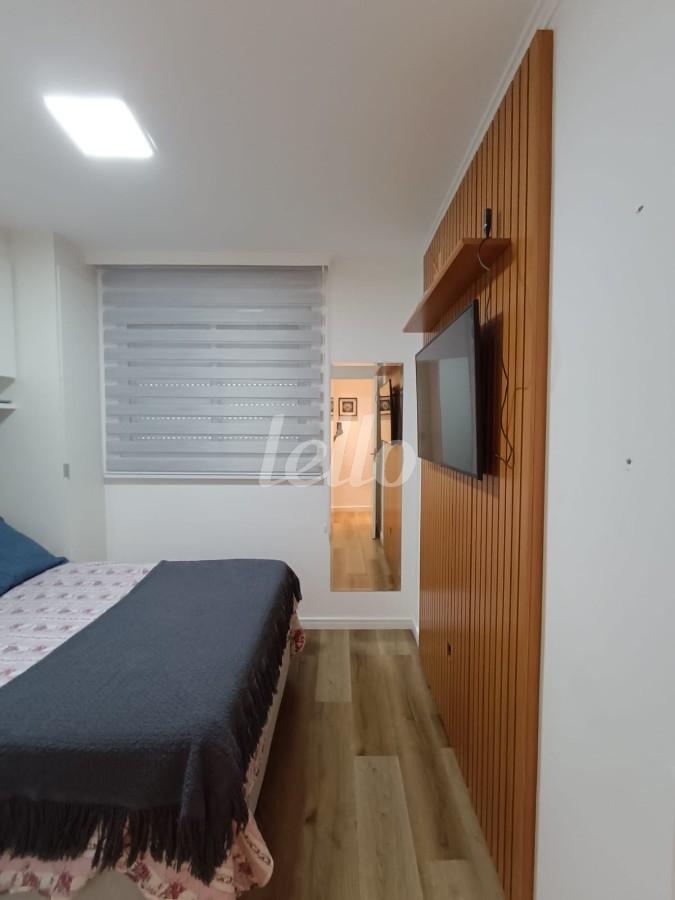 DORMITORIO de Apartamento à venda, Padrão com 45 m², 2 quartos e 1 vaga em Quarta Parada - São Paulo