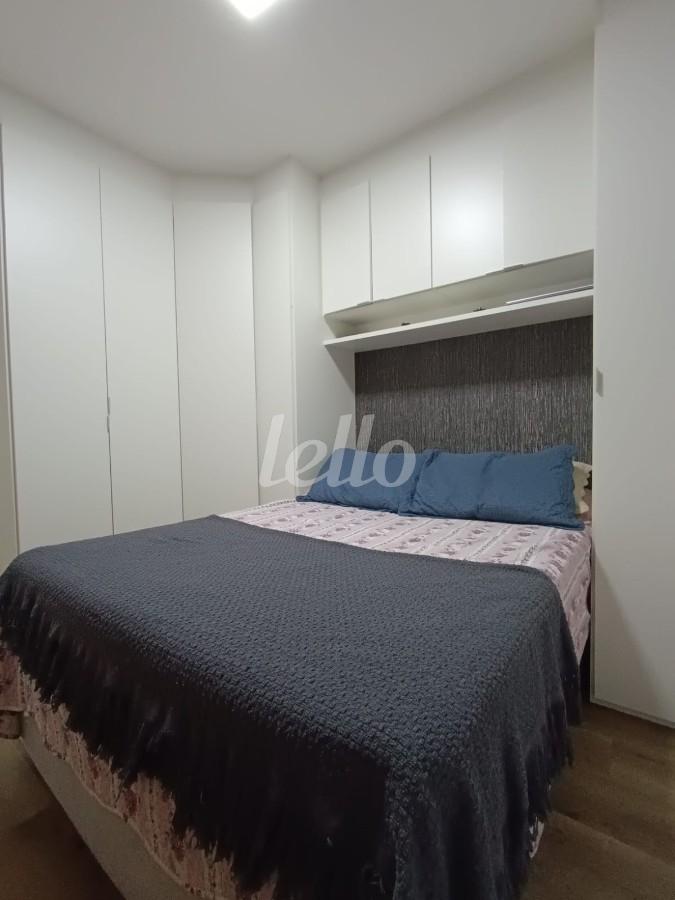 DORMITORIO de Apartamento à venda, Padrão com 45 m², 2 quartos e 1 vaga em Quarta Parada - São Paulo