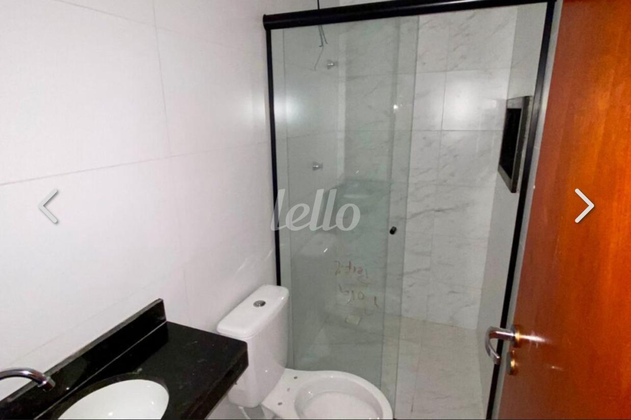 BANHEIRO de Apartamento à venda, Padrão com 49 m², 1 quarto e em Vila Antonina - São Paulo