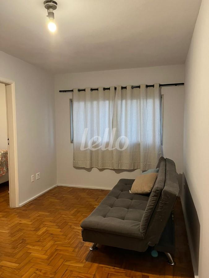 SALA de Apartamento à venda, Padrão com 42 m², 1 quarto e 1 vaga em Campos Elíseos - São Paulo