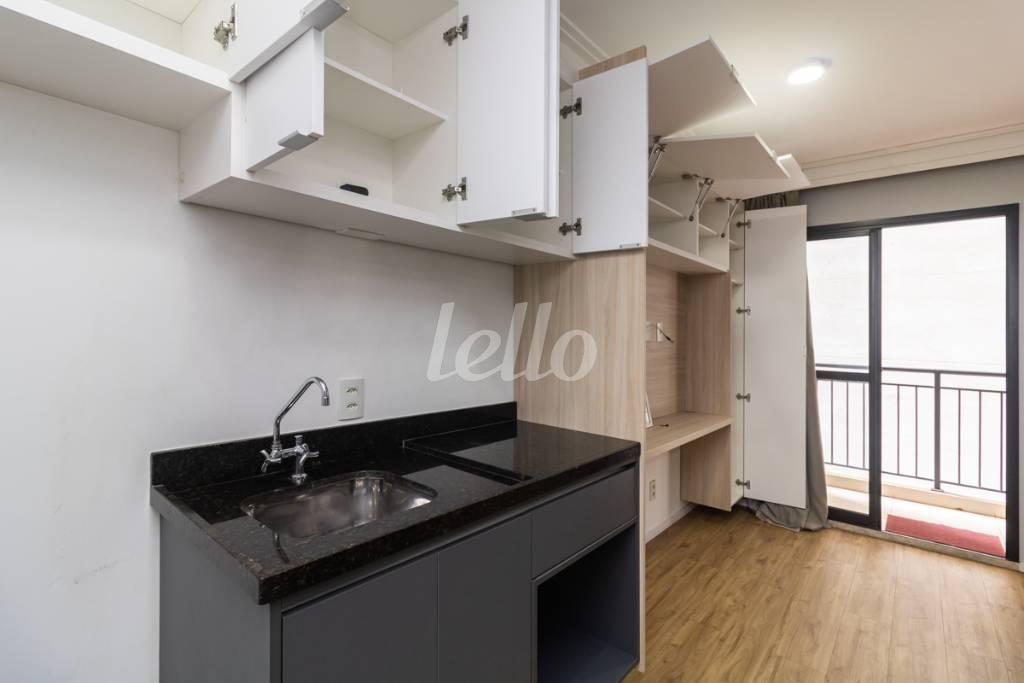 COZINHA de Apartamento à venda, Studio com 26 m², 1 quarto e em Centro - São Paulo