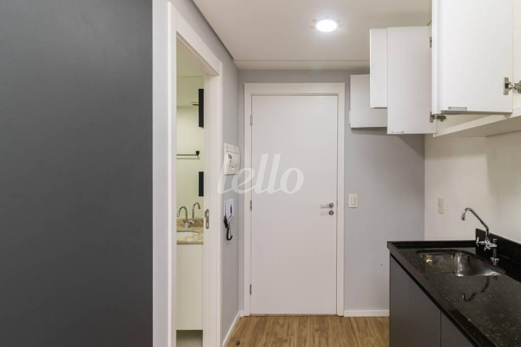 COZINHA de Apartamento à venda, Studio com 26 m², 1 quarto e em Centro - São Paulo