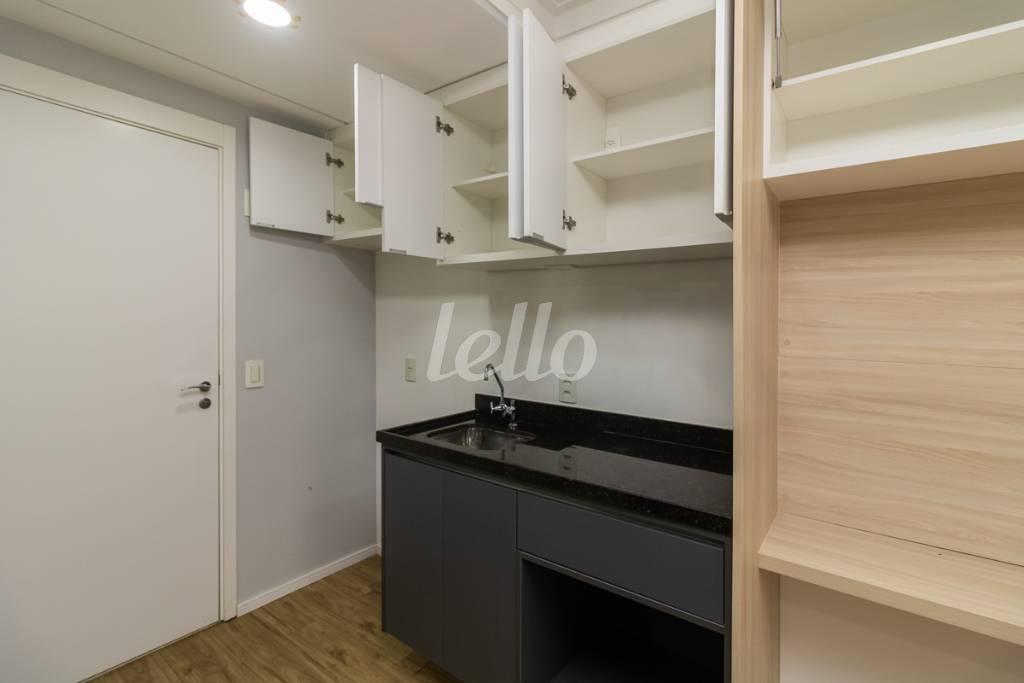 COZINHA de Apartamento à venda, Studio com 26 m², 1 quarto e em Centro - São Paulo