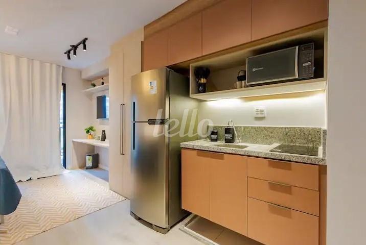 COZINHA de Apartamento à venda, Studio com 25 m², 1 quarto e em Bela Vista - São Paulo