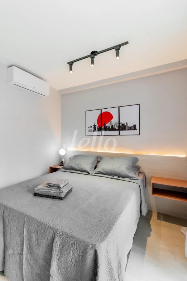 QUARTO de Apartamento à venda, Studio com 24 m², e em Bela Vista - São Paulo