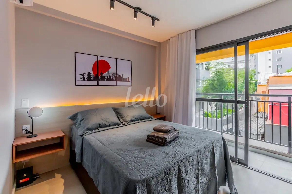 QUARTO de Apartamento à venda, Studio com 24 m², e em Bela Vista - São Paulo