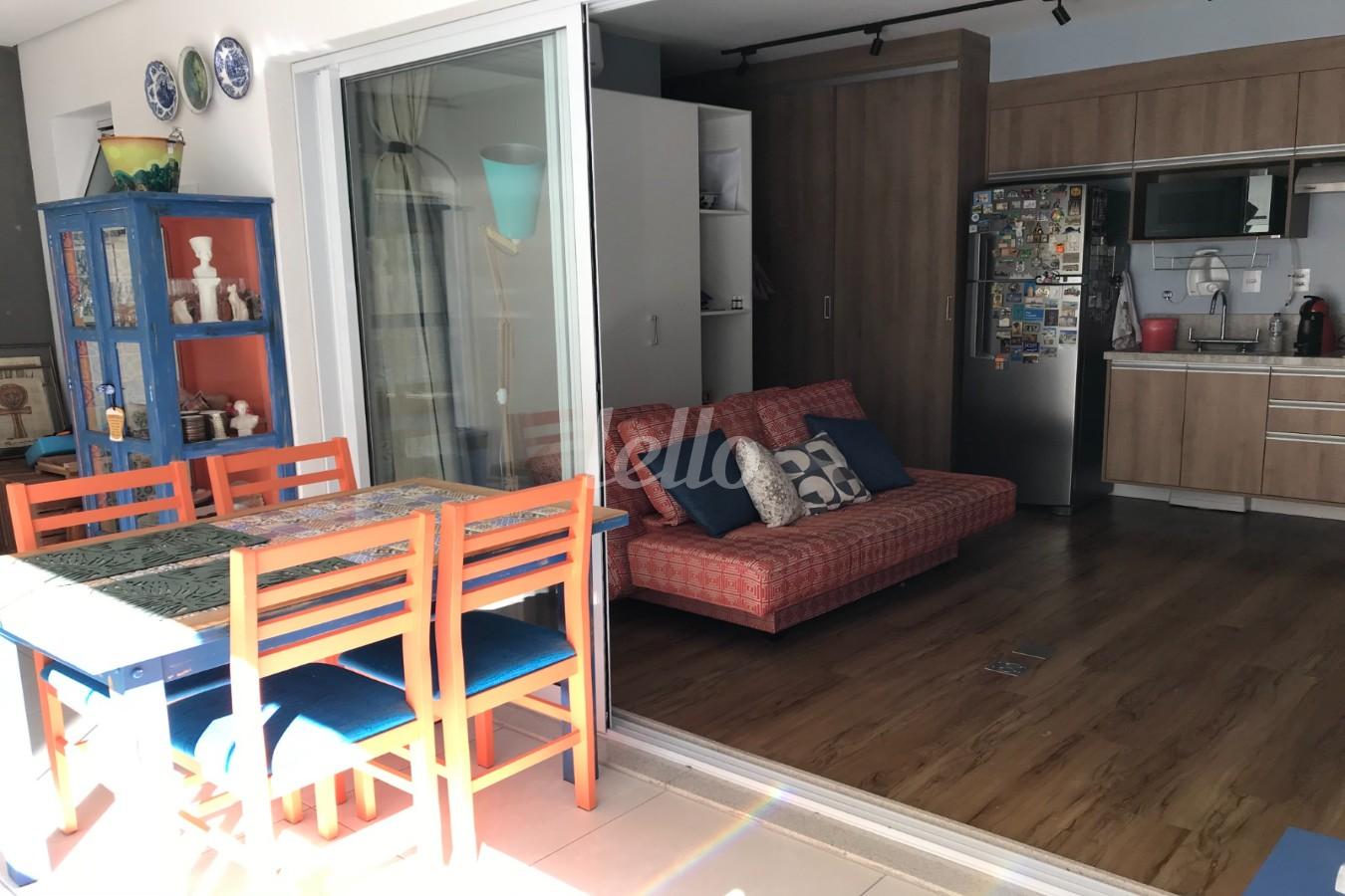 VARANDA de Apartamento à venda, Studio com 41 m², 1 quarto e 1 vaga em Consolação - São Paulo