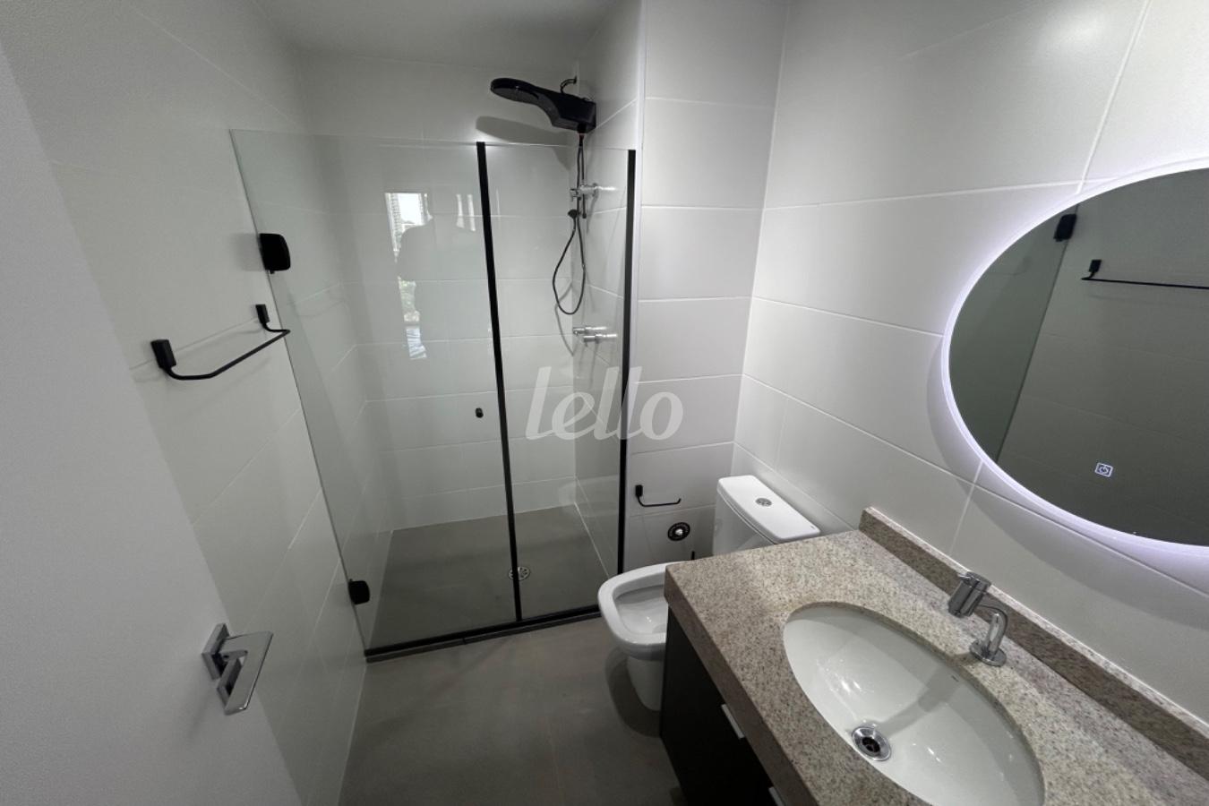 BANHEIRO de Apartamento à venda, Studio com 29 m², 1 quarto e em Jardim Paulistano - São Paulo