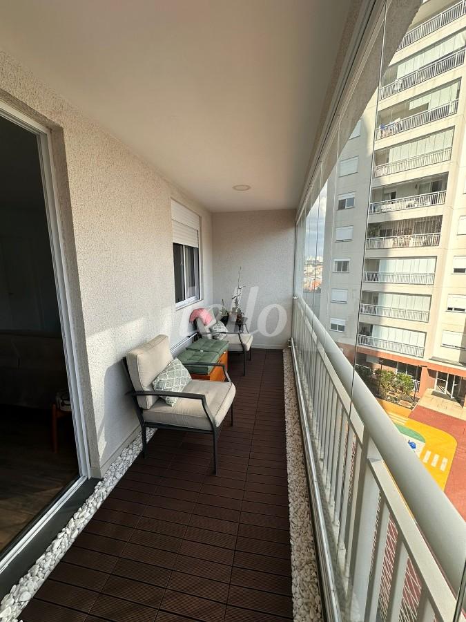 SACADA de Apartamento à venda, Padrão com 73 m², 2 quartos e 2 vagas em Mooca - São Paulo