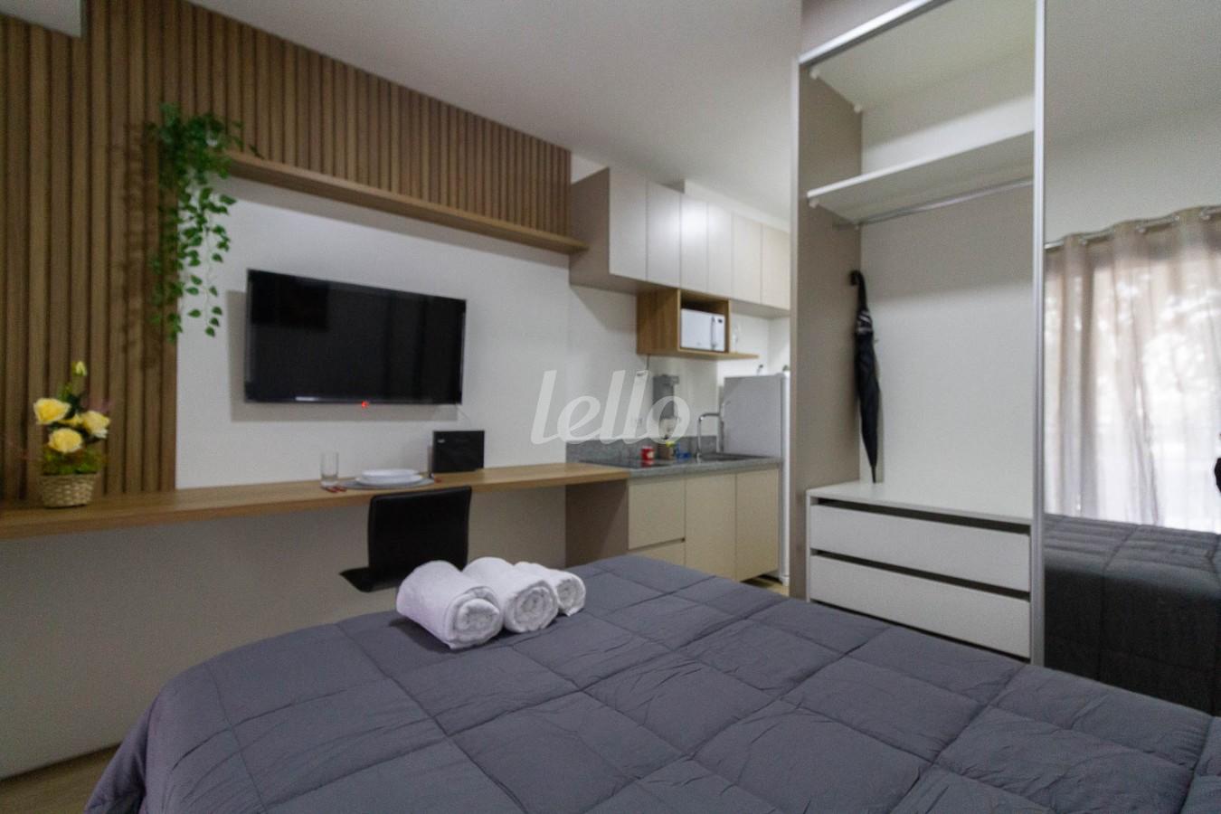 DORMITORIO 1 de Apartamento para alugar, Padrão com 23 m², e em Chácara Santo Antônio - São Paulo