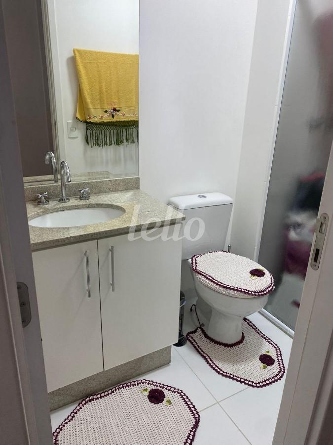 BANHEIRO de Apartamento à venda, Padrão com 64 m², 2 quartos e 1 vaga em Ch Santo Antônio (ZL) - São Paulo