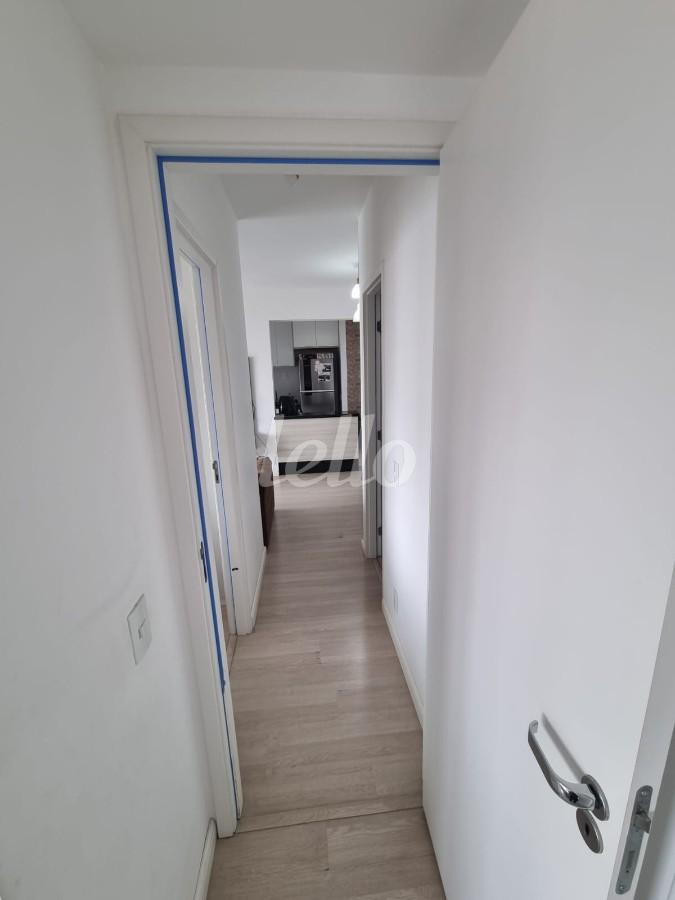 CORREDOR de Apartamento à venda, Padrão com 64 m², 2 quartos e 1 vaga em Ch Santo Antônio (ZL) - São Paulo