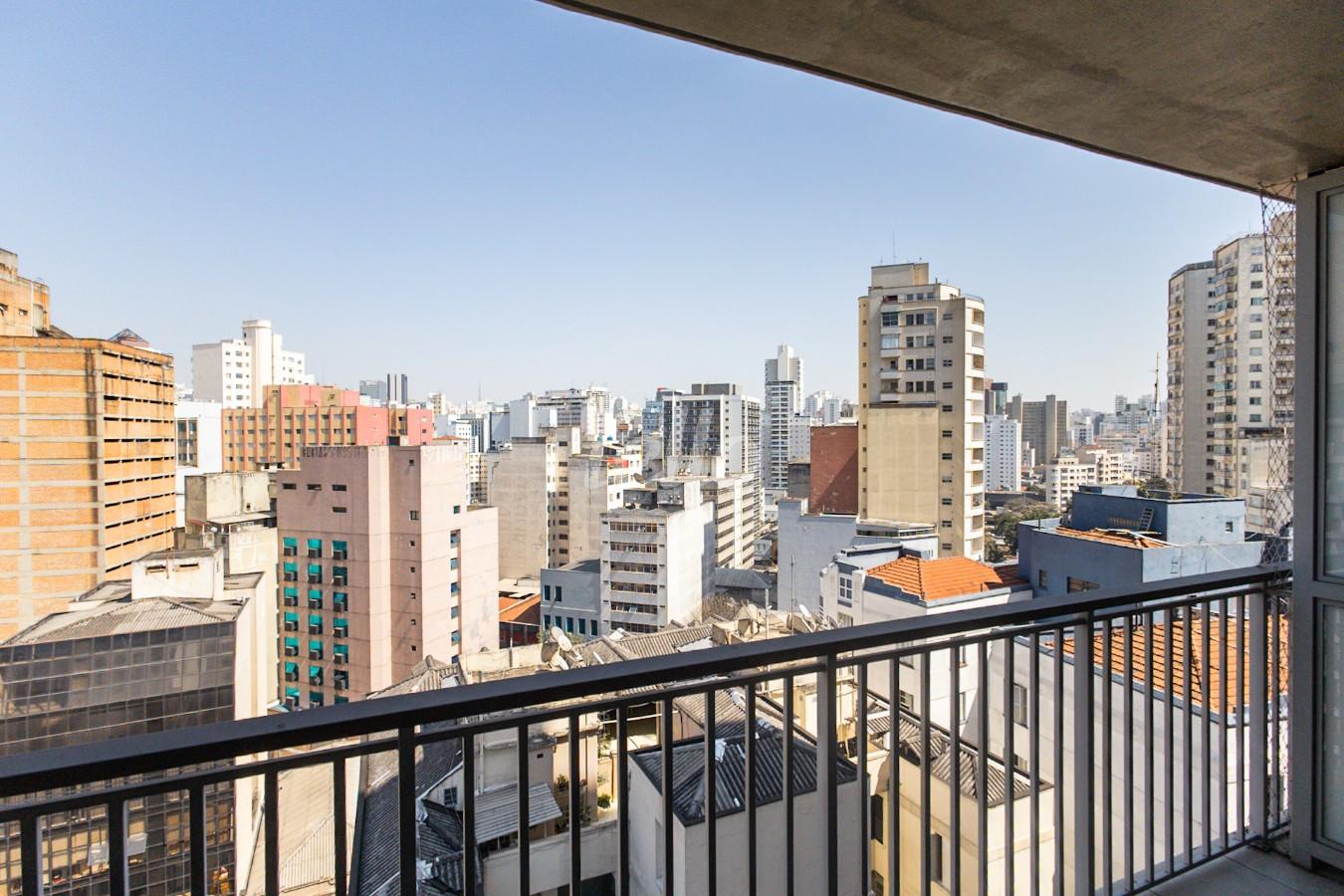 SACADA de Apartamento para alugar, Padrão com 31 m², e em República - São Paulo