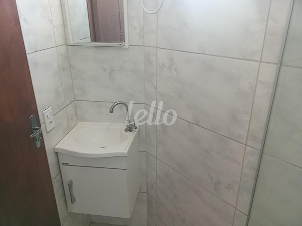 BANHEIRO de Apartamento para alugar, Padrão com 38 m², 1 quarto e 1 vaga em Vila Formosa - São Paulo