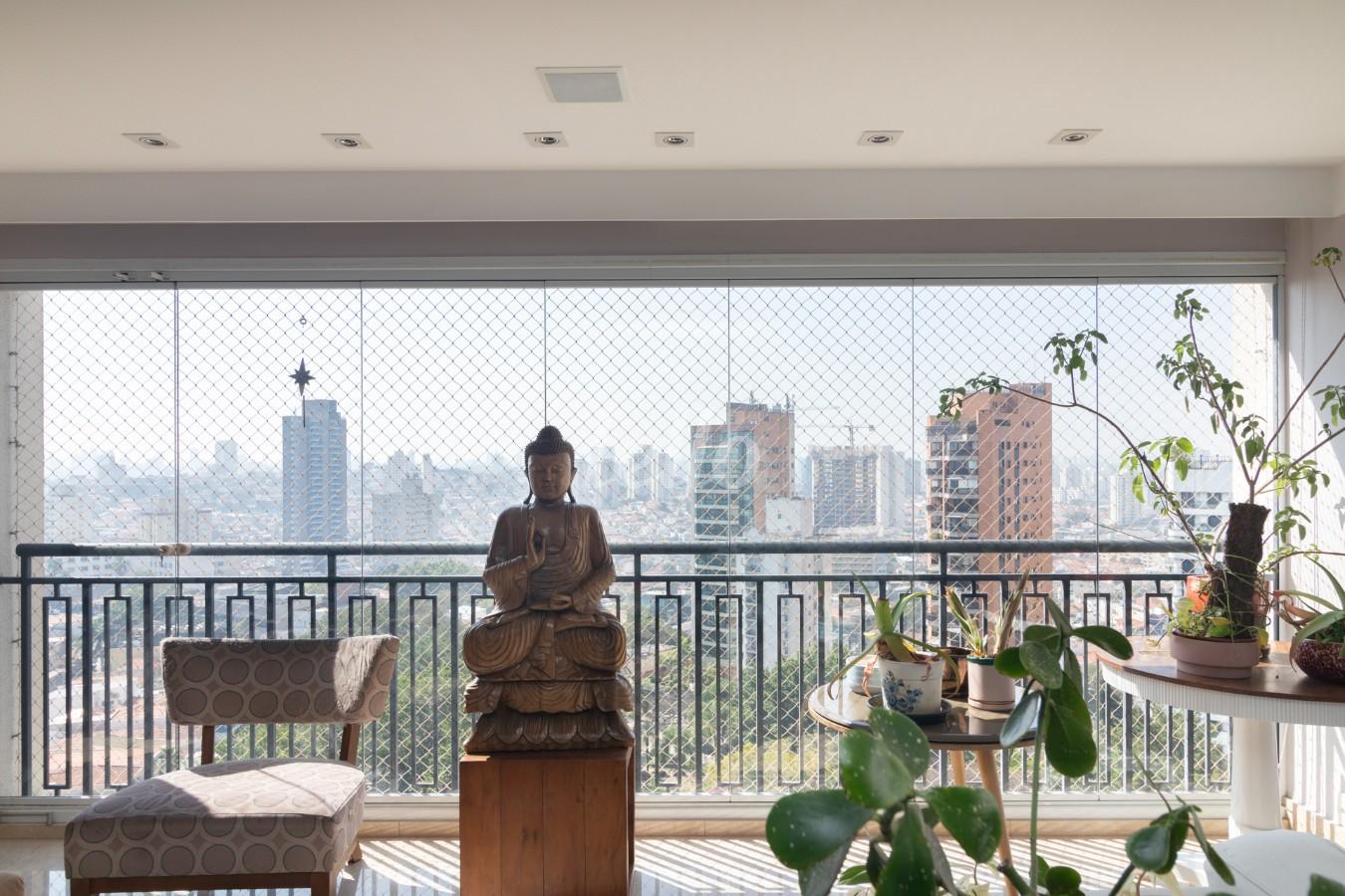 VISTA DA SALA de Apartamento à venda, Padrão com 283 m², 4 quartos e 4 vagas em Parque da Mooca - São Paulo