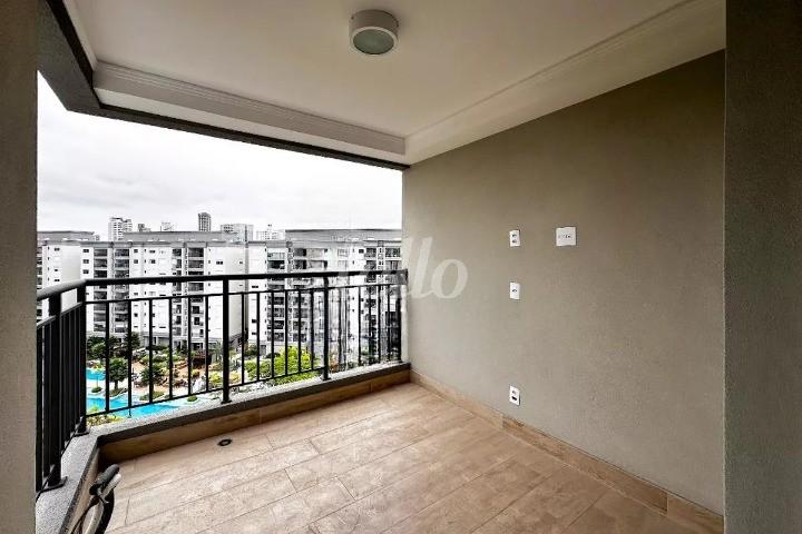 VARANDA de Apartamento à venda, Padrão com 66 m², 1 quarto e 2 vagas em Santo Amaro - São Paulo